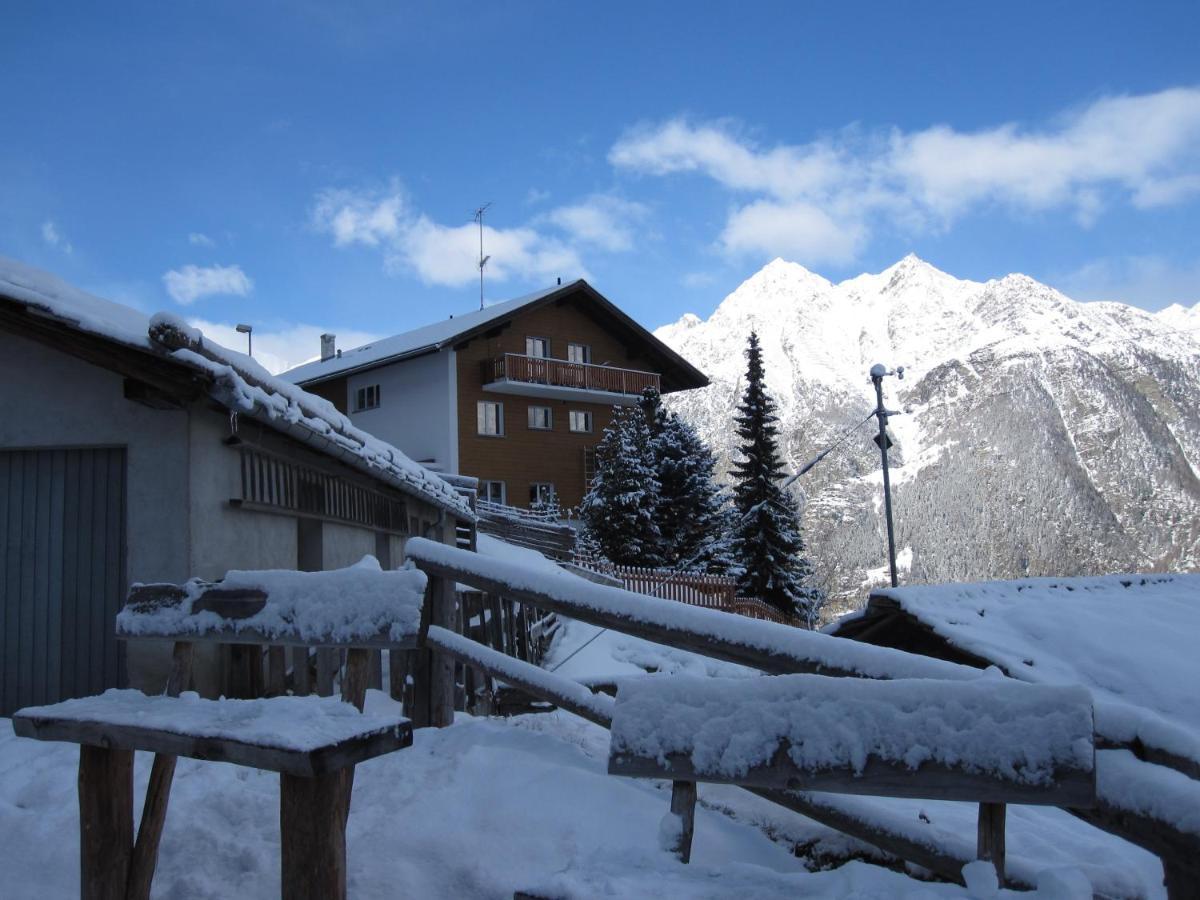 Apartmán Haus Waldheim Grächen Exteriér fotografie